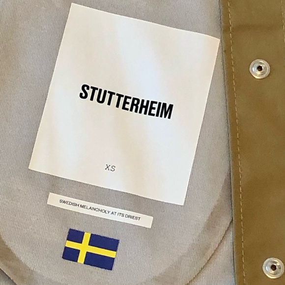 Stutterheim Tan Hooded Raincoat - Picture 3 of 7